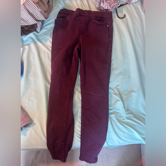 Women’s skinny jeans, maroon - Picture 4 of 4
